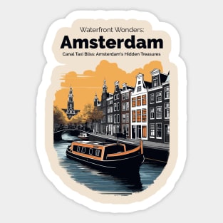 Explore Amsterdam by boat Sticker